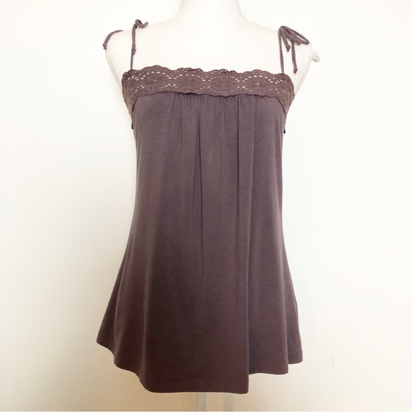 Cinnamon Girl Tops - Y2K CINNAMON GIRL Hawaii Boutique Purple Spaghetti Tie Strap Cami Tank Top XS